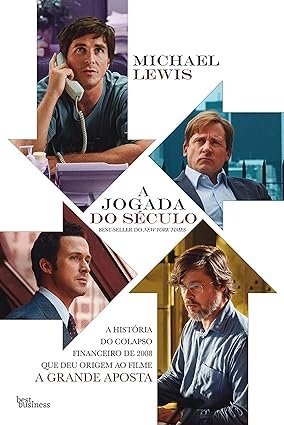 “Capa do livro A Jogada do Século de Michael Lewis sobre crise financeira e investimentos”