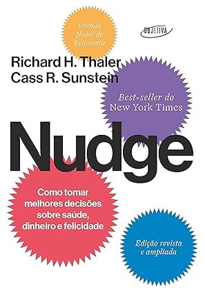 Capa do livro Nudge de Richard H. Thaler sobre economia comportamental e decisões inteligentes