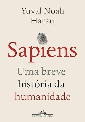 Capa do livro Sapiens de Yuval Noah Harari sobre a história da humanidade