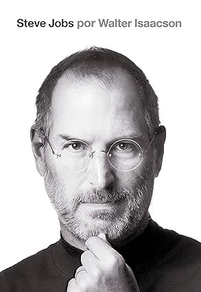 Capa do livro Steve Jobs de Walter Isaacson sobre liderança, inovação e empreendedorismo.