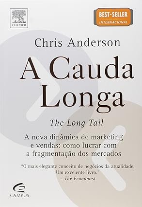 “Capa do livro A Cauda Longa de Chris Anderson sobre mercados de nicho e negócios digitais”