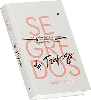 “Capa do livro Segredos do Tráfego de Russell Brunson sobre marketing digital e geração de audiência”